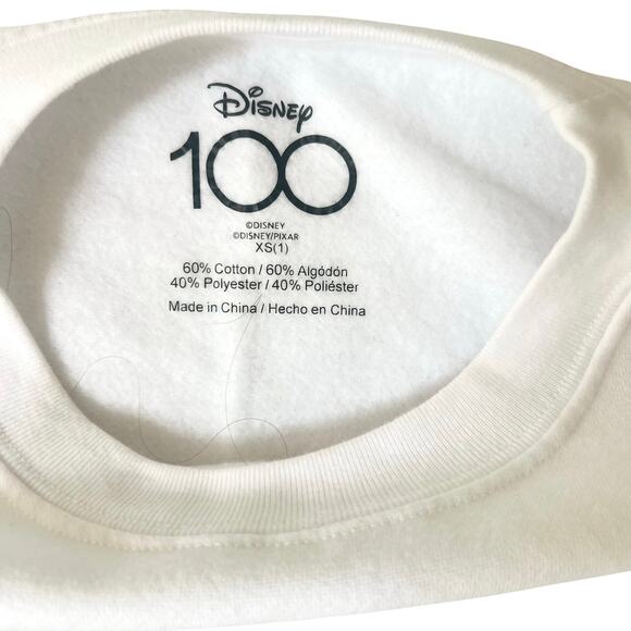 Disney 100 Anniversary Sweatshirt XS –Mickey, Stitch, Tiana & Woody |Collectible - Picture 5 of 7